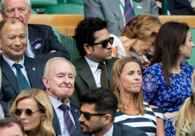 Wimbledon: Sachin Tendulkar spotted cheering friend Federer