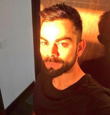 Virat Kohli greets people on social media 