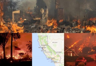 At least 23 people die as northern California firestorm grows
