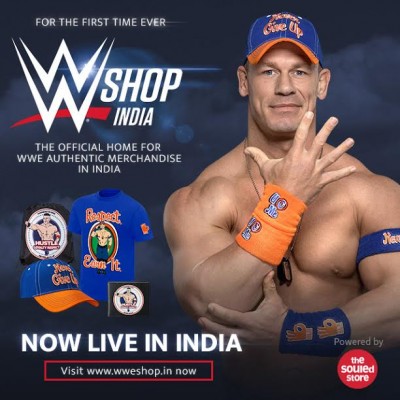 WWE shop launched in India