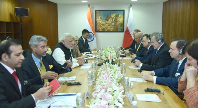 Narendra Modi performing the â€œBhumi Pujanâ€