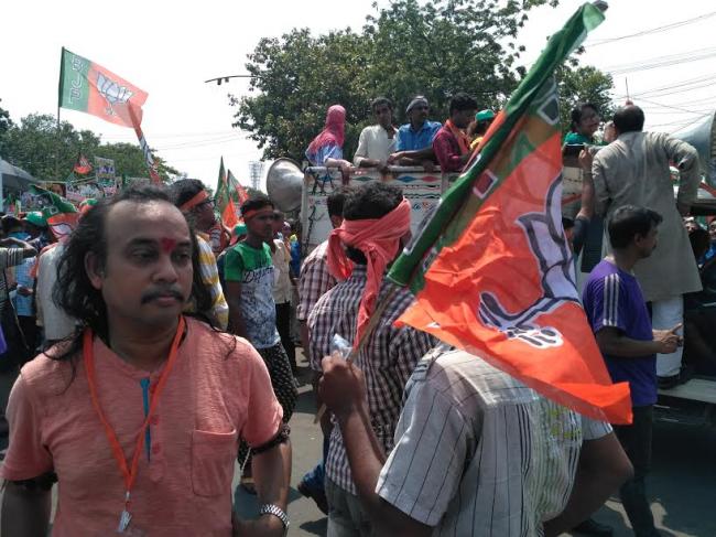 BJP takes out Lalbazar march