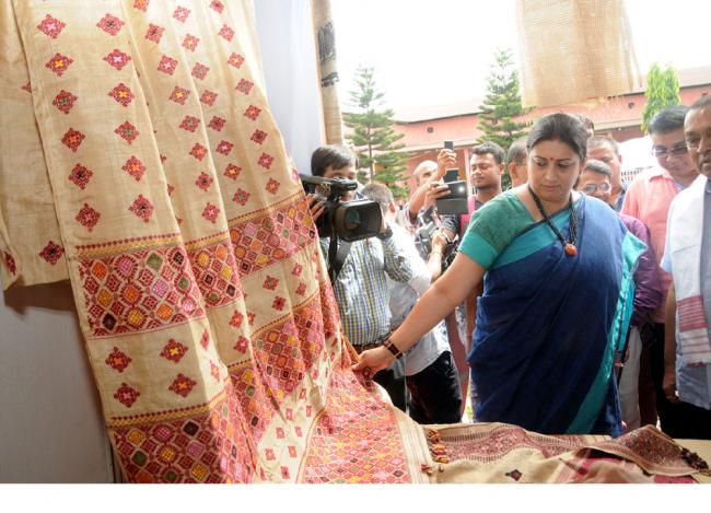 Union minister Smriti Irani distributes Mudra Loan Certificates in Guwahati 