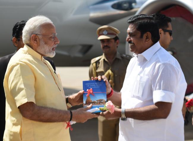  Narendra Modi arrives at Madurai
