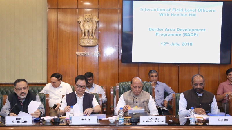  Rajnath Singh reviews the Border Area Development Programme  