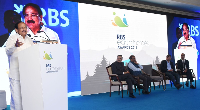 Vice-President Naidu presents Earth Heroes Awards