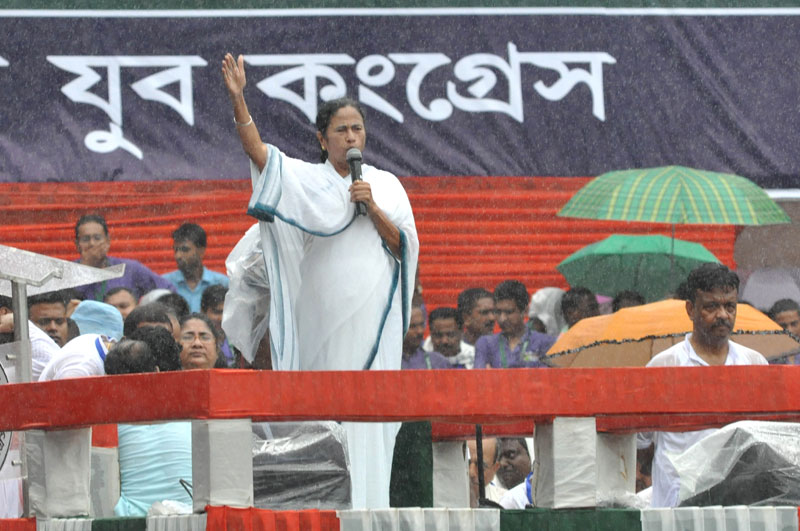 Mamata Banerjee addresses TMC's Martyrs' Day rally in Kolkata