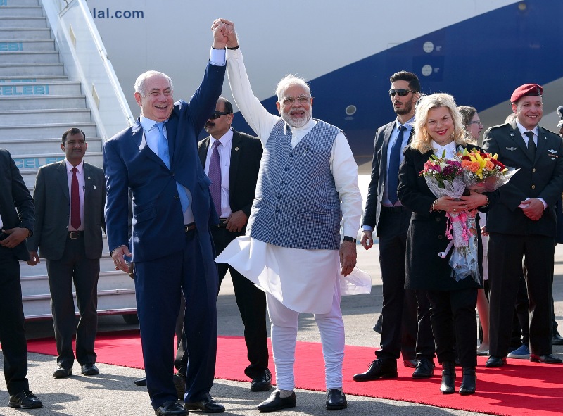 Israel PM Netanyahu visits India