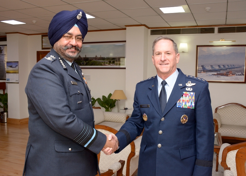 US Air Force chief visits India