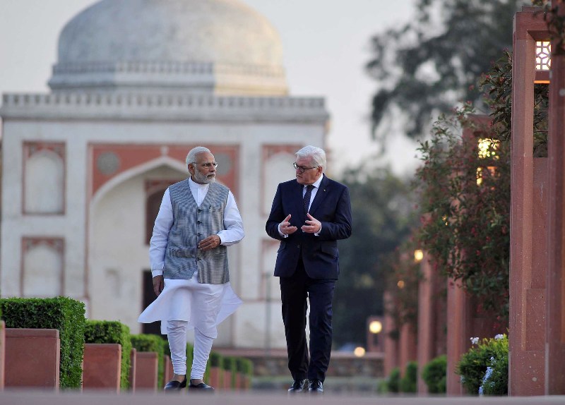  President of the Germany Frank Walter Steinmeier  calls on PM Modi
