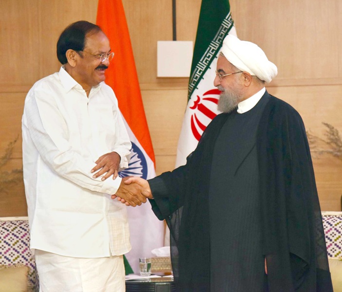 President of  Iran  Dr. Hassan Rouhani  in New Delhi