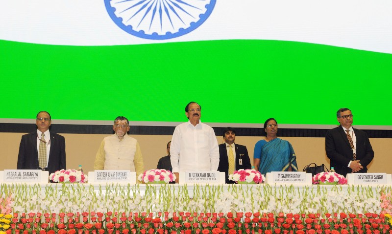 VP  M. Venkaiah Naidu  attending the Prime Minister Shram Awards in New Delhi