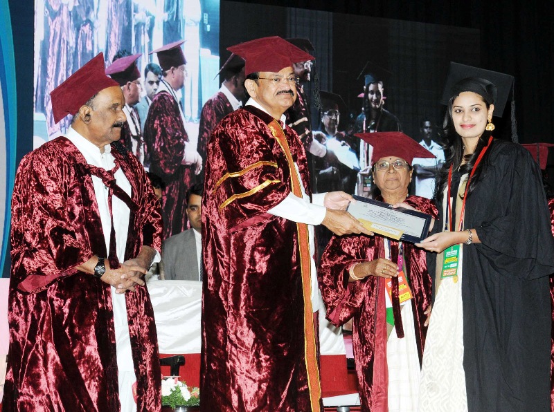 VP  M. Venkaiah Naidu Attens  Silver Jubilee Convocation of Siva Sivani Institute of Management in Hyderabad  