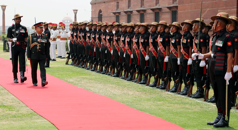 Nepal Army Chief calls on India's Defence Minister in New Delhi 