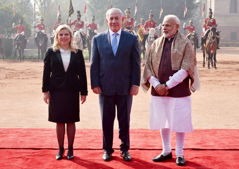 Netanyahu in India