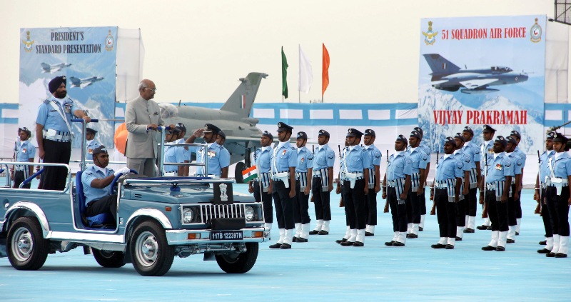 Air Chief Marshal B.S. Dhanoa  calla on President  Ram Nath Kovind  