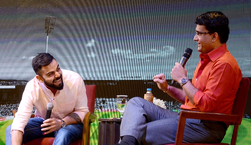 Virat Kohli, Sourav Ganguly interact, share moments in Kolkata