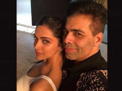 Karan Johar shares light moment with Deepika Padukone
