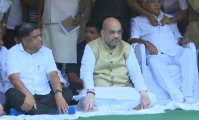 PM Modi, Amit Shah and others join the BJP day-long fast on Thursday