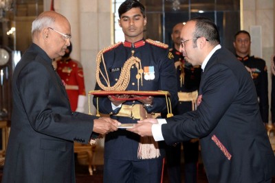 The Ambassador of Bolivia Sergio Dario Arispe Barrientos  in New Delhi  