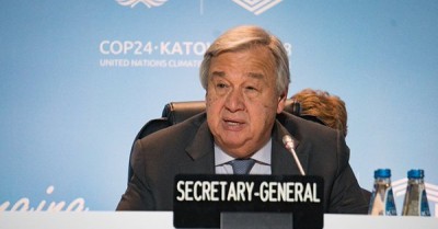 Failing to agree climate action would â€˜not only be immoralâ€™ but â€˜suicidalâ€™, UN chief tells COP24