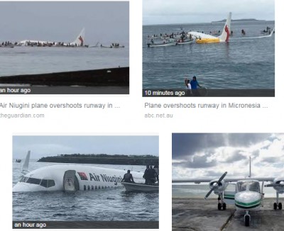 Micronesia: Air Niugini plane comes down in lagoon