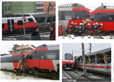 1 dies in Austrian trains collision, 22 injured 