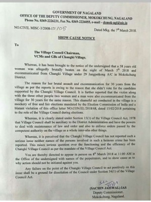 Nagaland: 4 people excommunicated from their village for 30 years for not voting candidate supported by Village Council