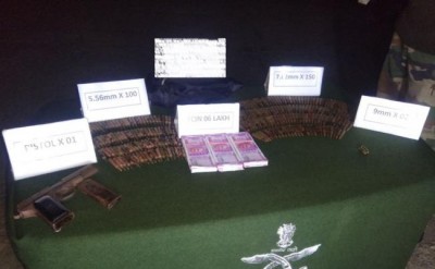 Arms- ammunition , fake Indian currency notes recovered in Mizoram