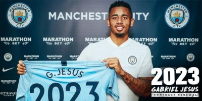 Manchester City signs two-year contract extension with Gabriel Jesus  