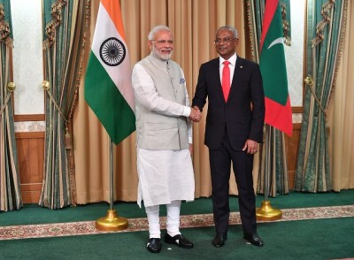 Narendra Modi meets Maldives new President Ibrahim Mohamed Solih 