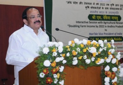 Farm scientists should make Agriculture viable, profitable and sustainable: Vice President Naidu