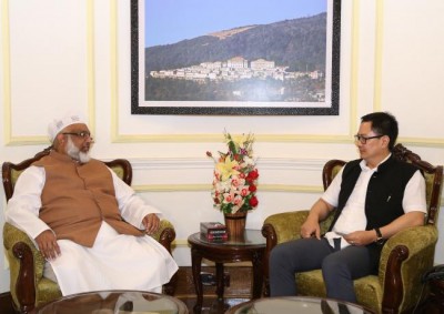 MP and Chairman of Bangladesh Tariqat Federation meets MoS (Home) Kiren Rijiju