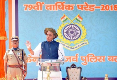 Rajnath Singh attends CRPFâ€™s 79th Raising Day Parade