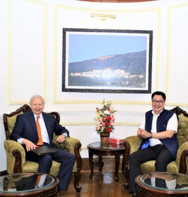 Kiren Rijiju calls meeting with US Ambassador to India Kenneth I. Juster as 'fruitful'