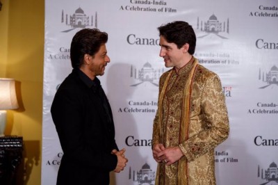 Canadian PM meets Bollywood celebs, appreciates Shah Rukh Khan
