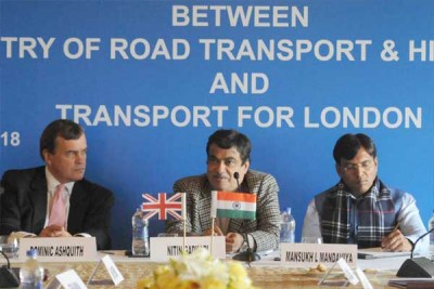 Nitin Gadkari holds bilateral talks with  Iranian Minister of Roads and Urban Development