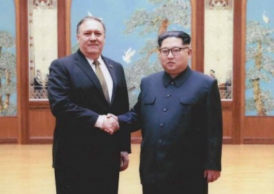 White House releases pictures of Mike Pompeo's meeting with North Korean leader Kim Jong Un