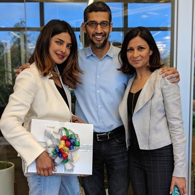 Priyanka Chopra meets Google CEO Sundar Pichai