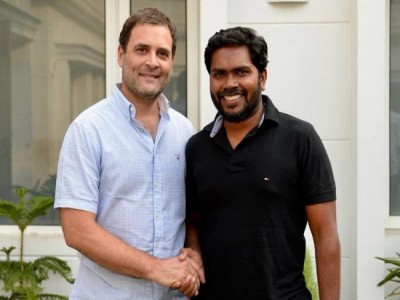 Rahul Gandhi meets filmmaker Pa. Ranjith in Delhi