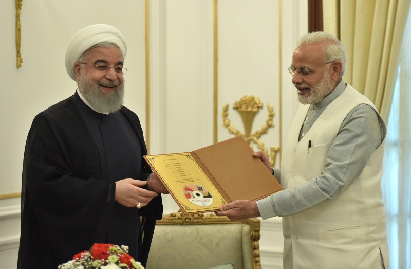 President of  Iran  Dr. Hassan Rouhani  in New Delhi