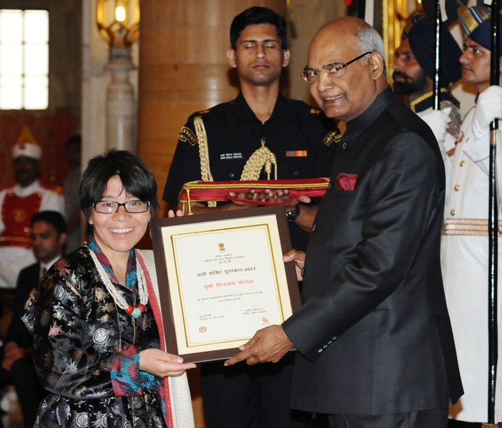 President Ram Nath Kovind Presents the  Nari Shakti Puruskar 