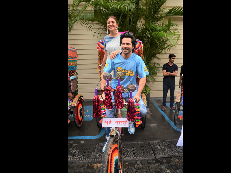 Varun Dhawan, Anushka Sharma promote Sui Dhaaga in Kolkata