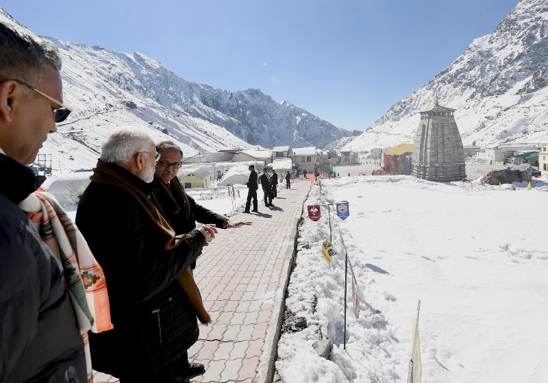 Narendra Modi visits Uttarakhand on Diwali