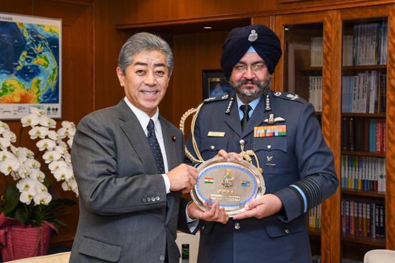 Air Chief Marshal Birender Singh Dhanoa meets officials in Japan 