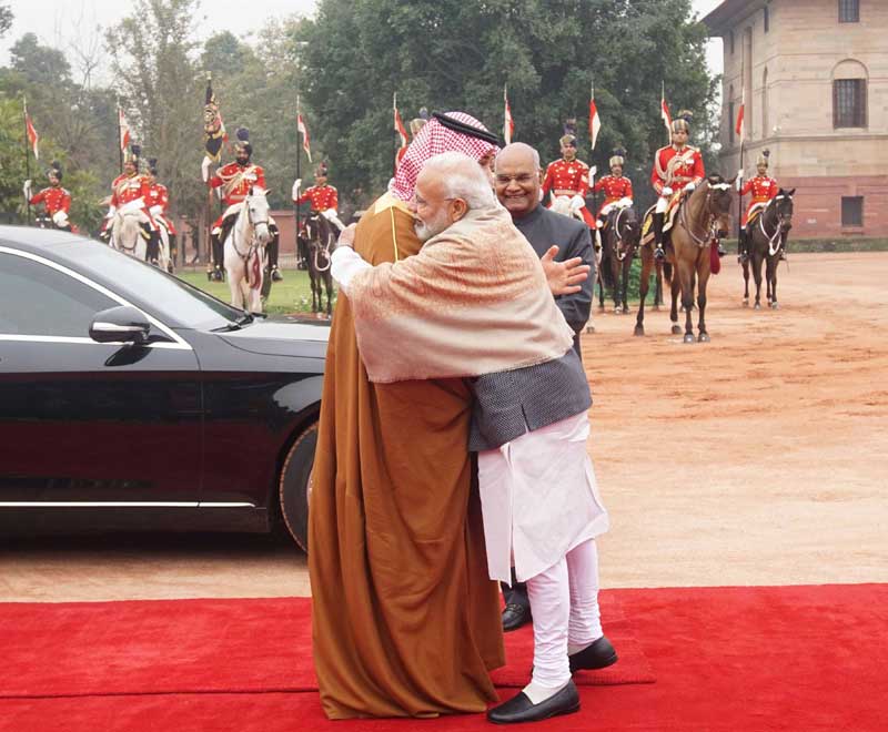 President Kovind, PM Modi receive Saudi Crown Prince Mohammed Bin Salman at Rashtrapati Bhavan