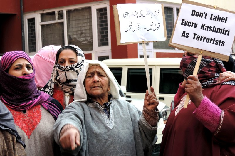 National Conference protest attacks on Kashmiris after Pulwama strike 