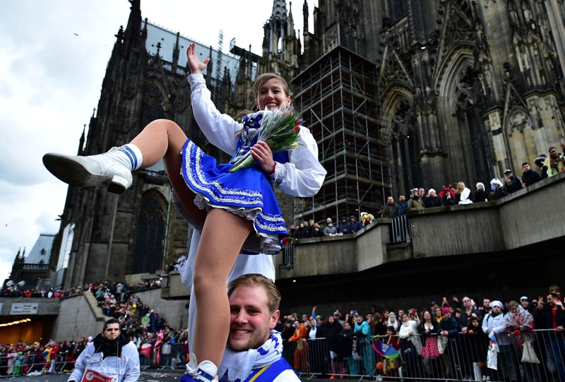 Rose Monday carnival parade in Germany