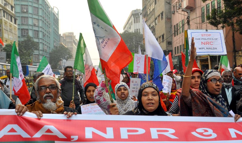 Left, Congress jointly hold protest rally against CAA-NRC-NPR in Kolkata
