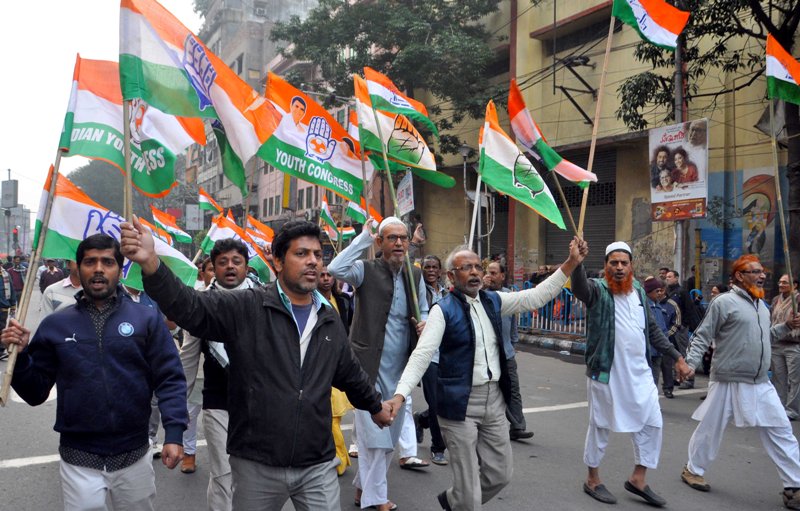 Left, Congress jointly hold protest rally against CAA-NRC-NPR in Kolkata